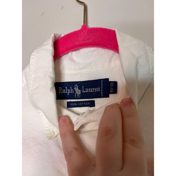 Ralph Lauren Crisp White Minimalist Capsule Old Money Corporate Boxy Shirt M - Picture 2 of 4